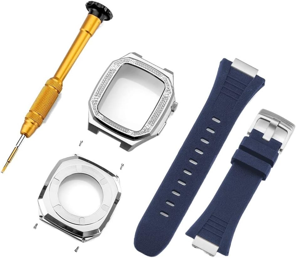 Apple - ケータ KAPPDE For Apple Watch band 41mm 44mm 45mm Case+Strap for